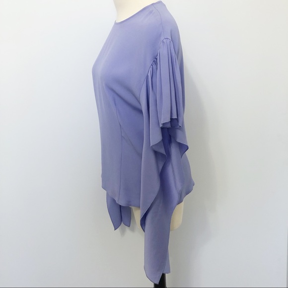 SOLD Lewit Flutter Sleeve Blouse - Picture 2 of 7